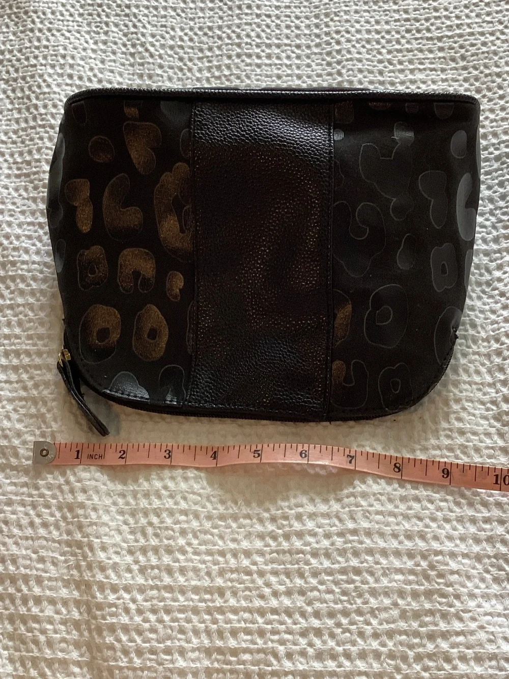 Black‎ Leopard Print Cosmetic Bag